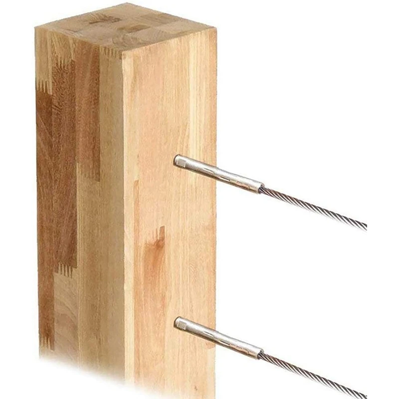 

for 1/8Inch Cable Railing Kit, 316 Stainless Steel for Stair Railing Cable Deck Railing DIY Wood Baluster Kit (5 Pair)