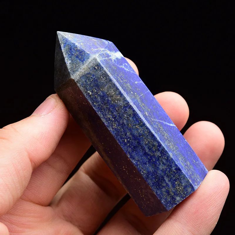 

Aura natural lapis lazuli chakra ornaments lucky transfer degaussing crystal stone home crystal column jewelry making supplies