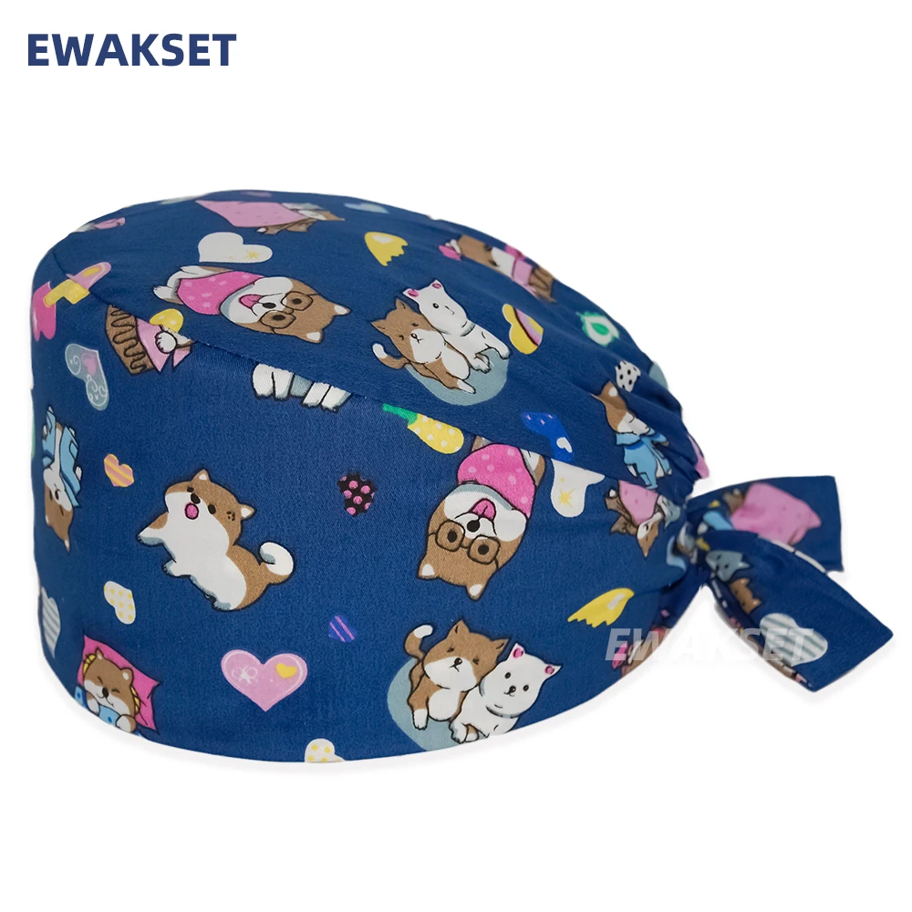 Унисекс шапка для кормления 100% хлопок медицинская врачей аптечки рабочая