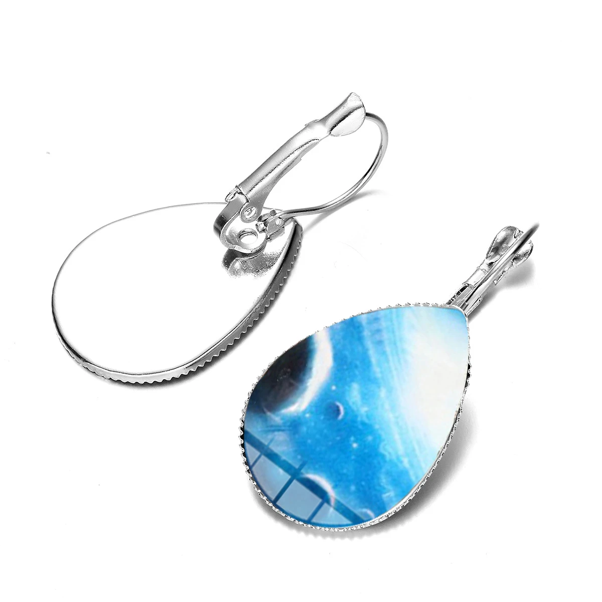 Азиатских Galaxy Туманность Капли серьги Романтический пространство стекло