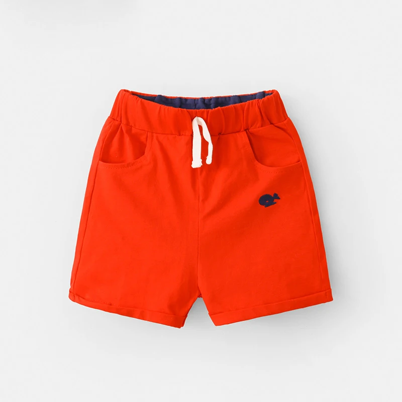 

2021 Summer Cartoon Fish Embroidered Girls Boys Shorts Breathable Casual Sports Mid Waist Kids Panties Beach Children's Shorts