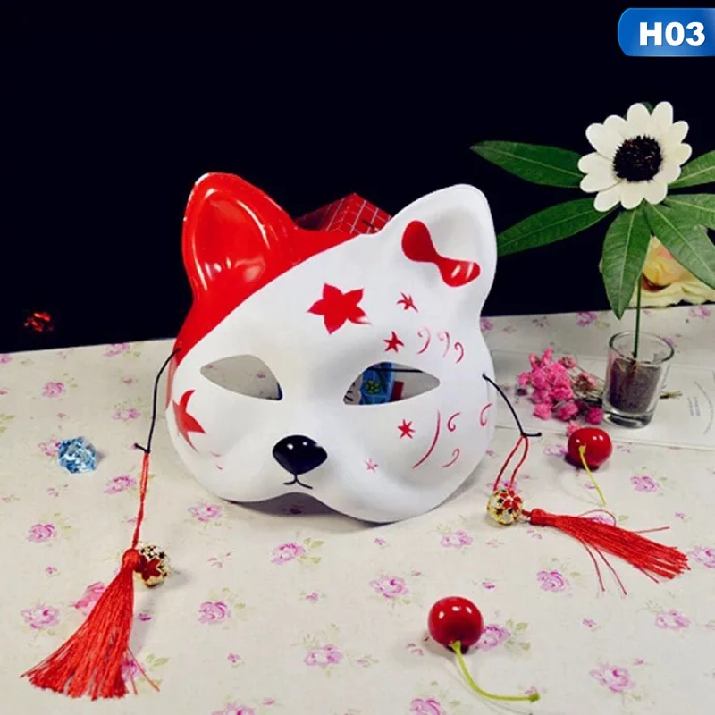 Косплей Аниме светильник светлячков лес Нацумэ лиса маска Хэллоуин кошка