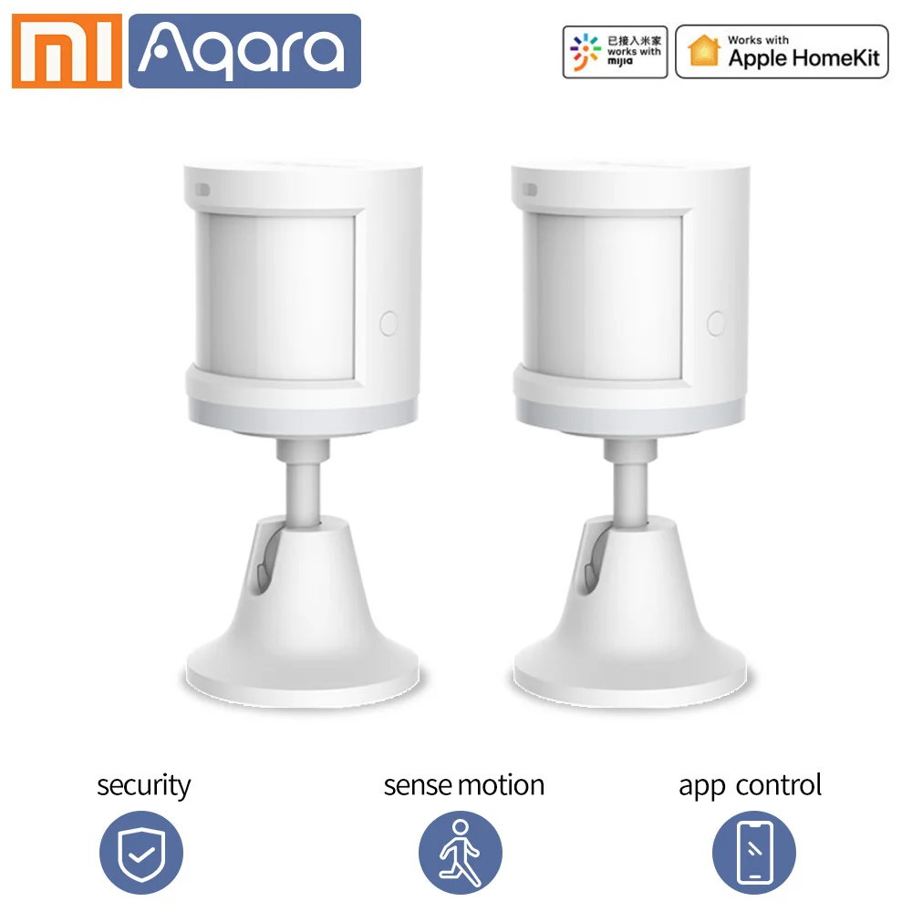 Aqara Movement Sensor Human Body Motion Sensor PIR Sensor for Xiaomi homekits Zigbee WIFI Work Mi home app - Цвет: 2 PCS