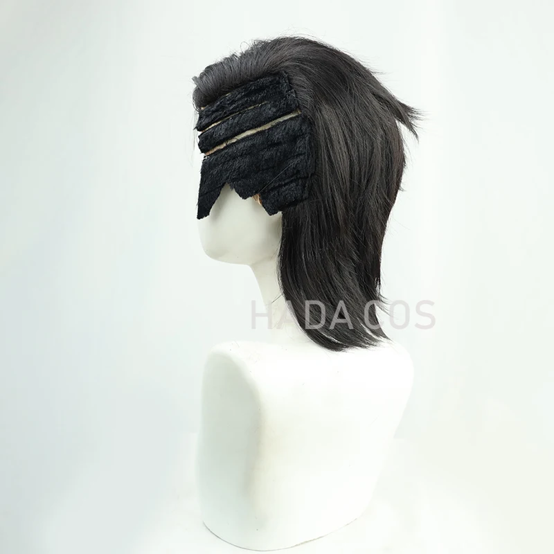 Парик Tokyo Revengers Kuichi Hajime черный с длинным хвостом для косплея, термостойкие синтетические волосы, включая крышку парика Anime on.