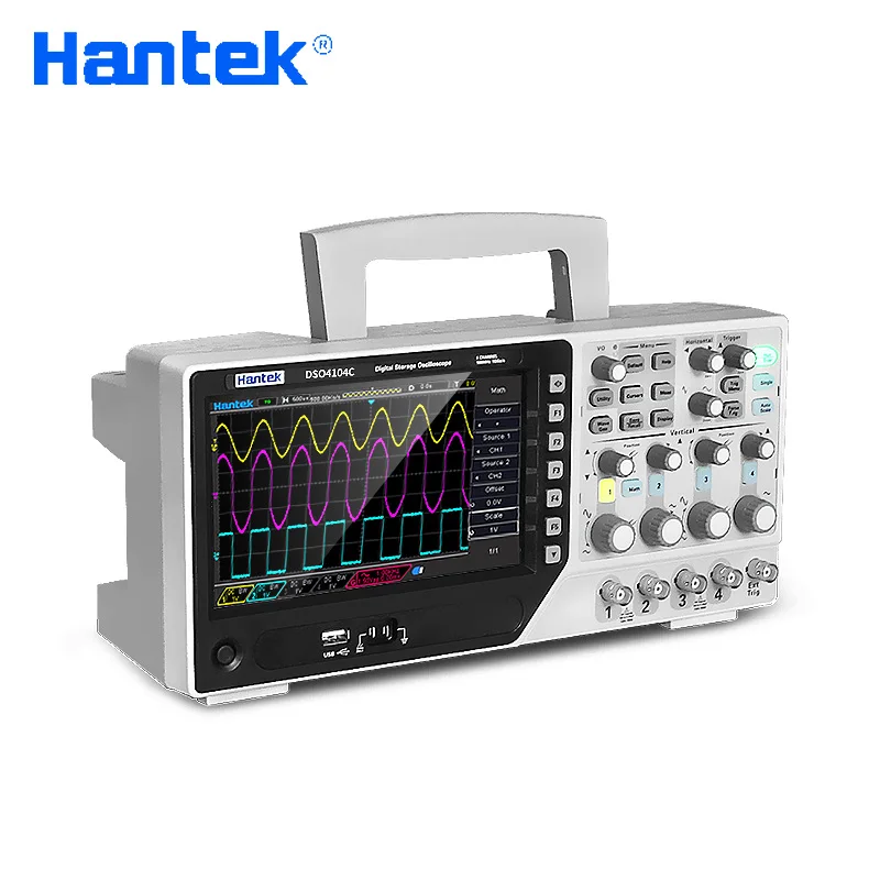 Цифровой осциллограф 4 канала с 1CH arboitary функция генератор сигналов Hantek DSO4084C DSO4104C