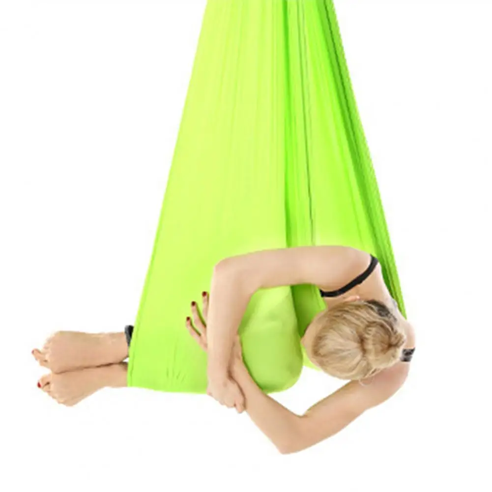 

Bright Color 1 Set Useful Core Strength Yoga Hammock Lightweight Swing Hammock Stretchy for Indoor