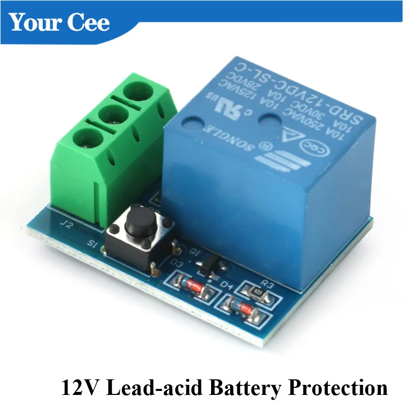 Модуль защиты аккумулятора 12 В плата свинцово-кислотной батареи от избыточного