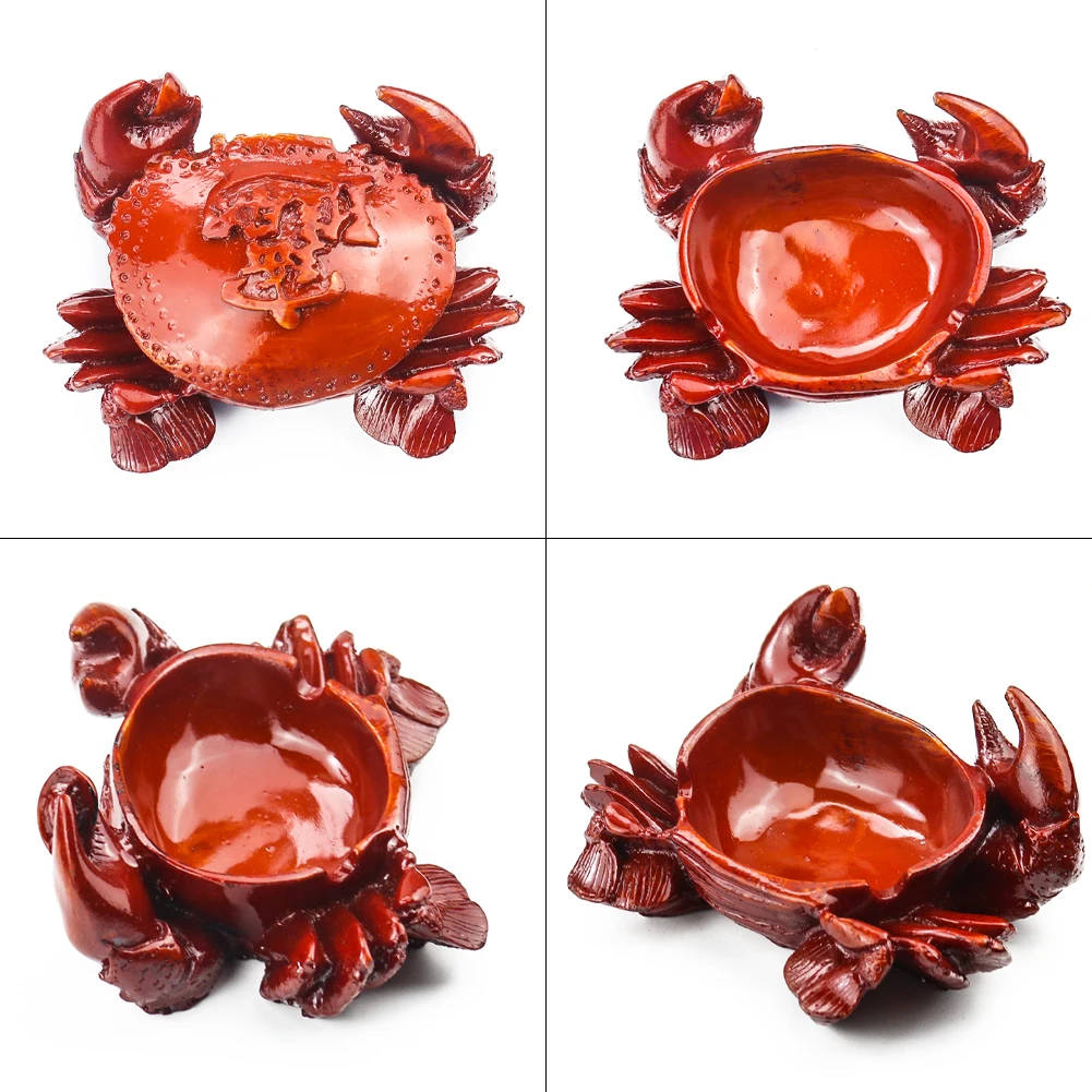 

Имитация животного, красная пепельница-краб, домашние изделия из смолы, предметы интерьера, стол-краб, искусственная коллекция