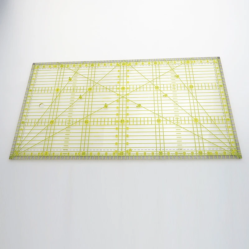 1 х линейка для шитья и резки 30*15 см лоскутное шитье прозрачное | Инструменты