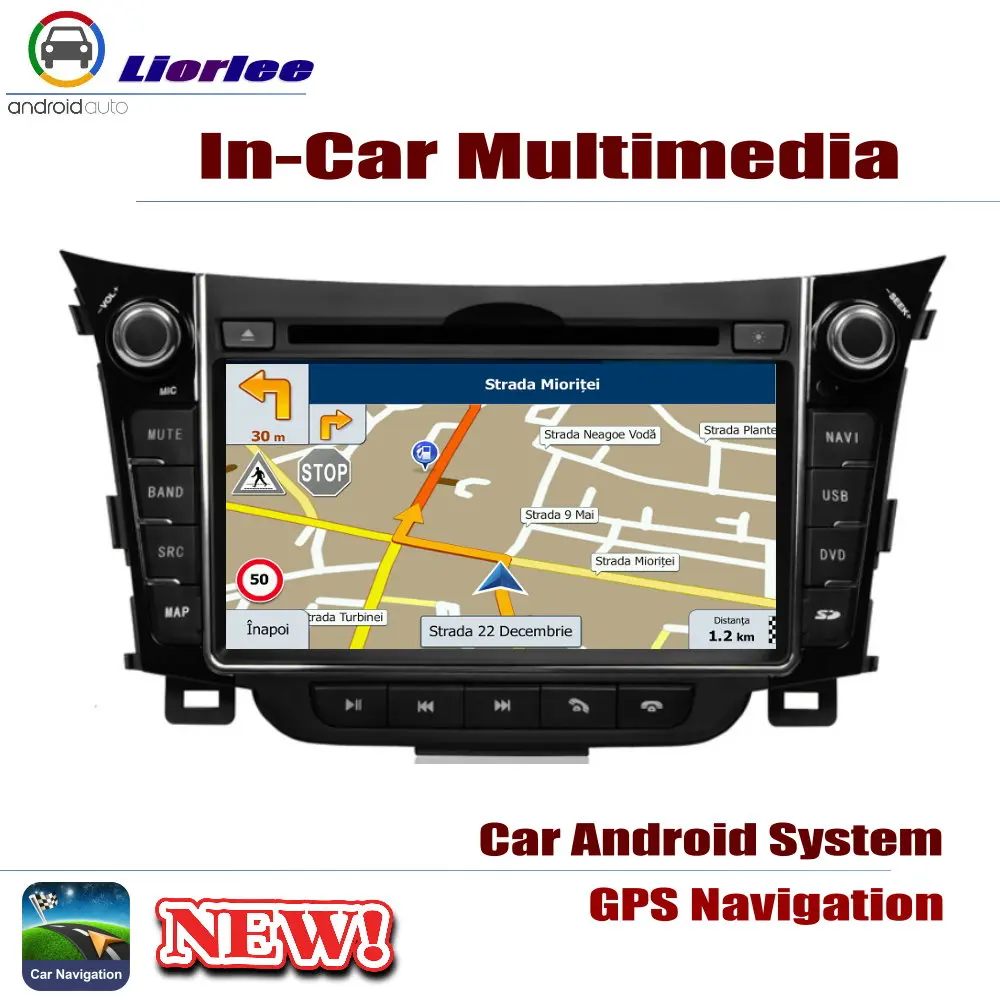 Для Hyundai Elantra GT 2012 2017 автомобильный Android плеер DVD GPS навигационная система HD экран