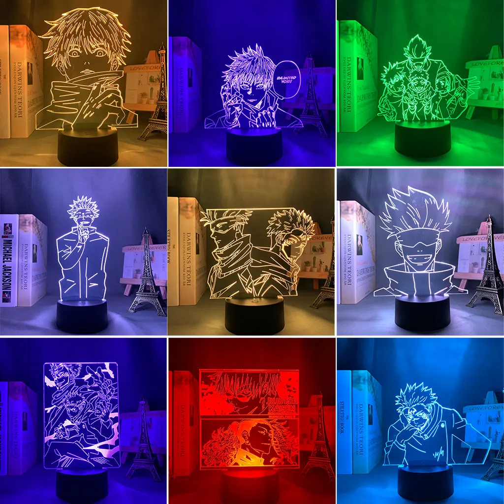 

Anime Lamp Satoru Gojo Team Light Jujutsu Kaisen Interior Lighting Anime Room Decor Night light Decoration bedroom
