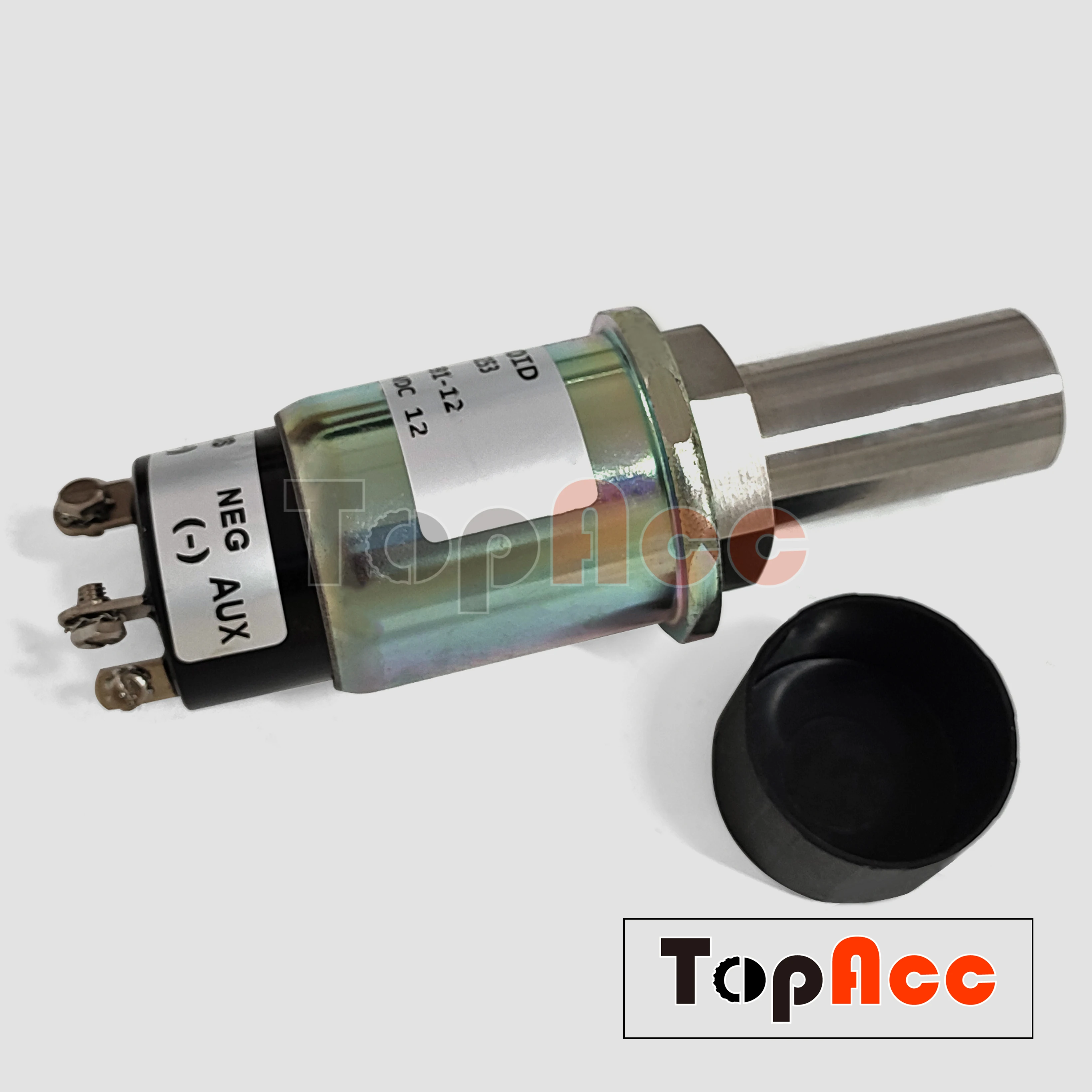 12V Fuel Shutoff Stop Solenoid 836640253 SA-3991-12 For MF7250 MF7252 Tractor Engine Valve 1751-12B7XU1S2A | Автомобили и