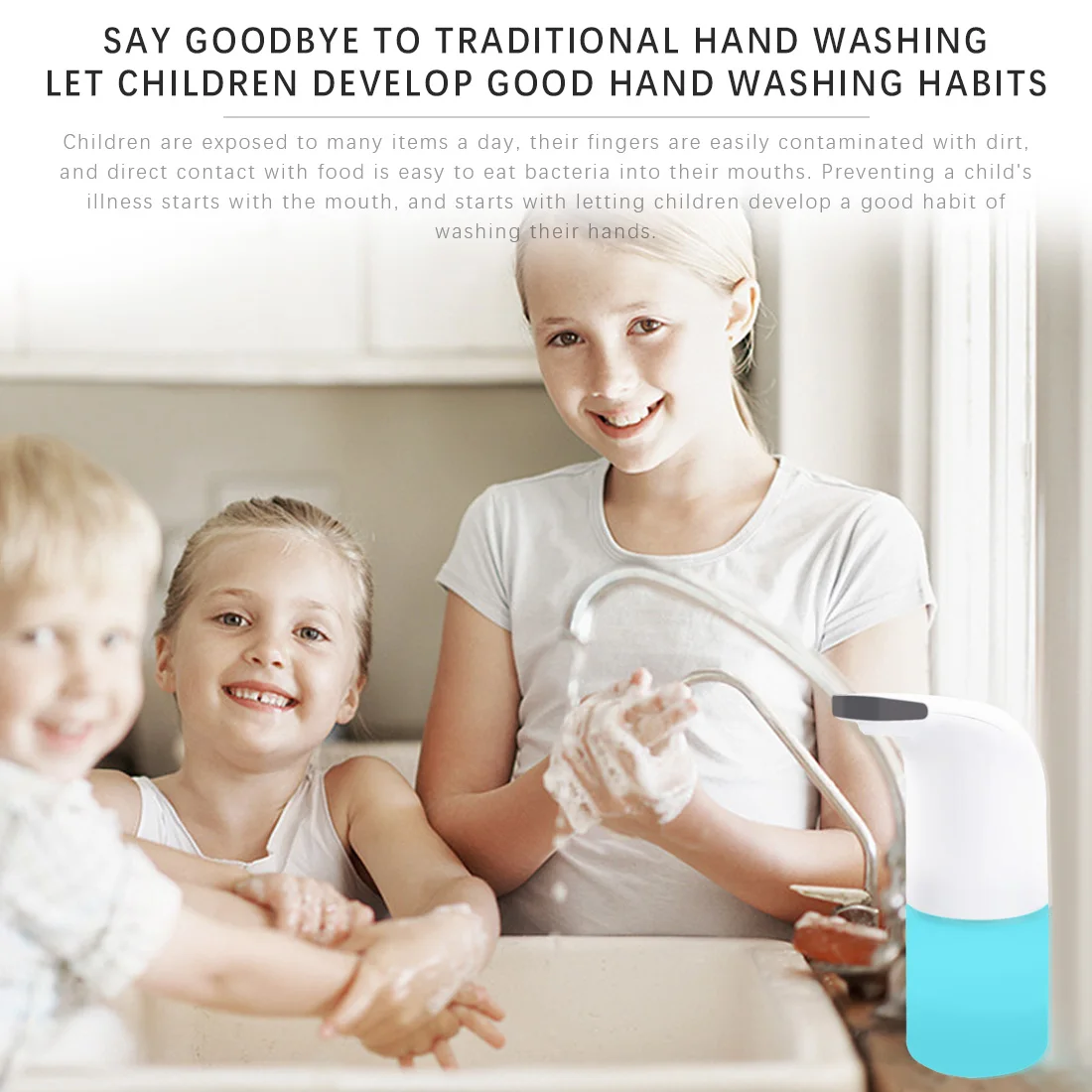

Automatic hand-washing device infrared sensor safe and clean