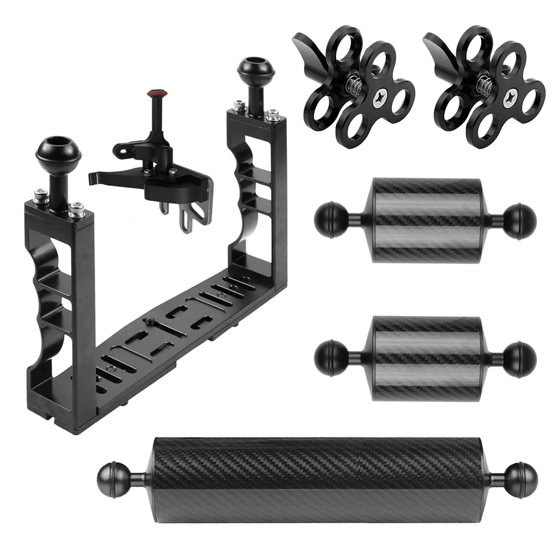 Алюминиевая подводная система BGNing для дайвинга штатив с высветильник жным