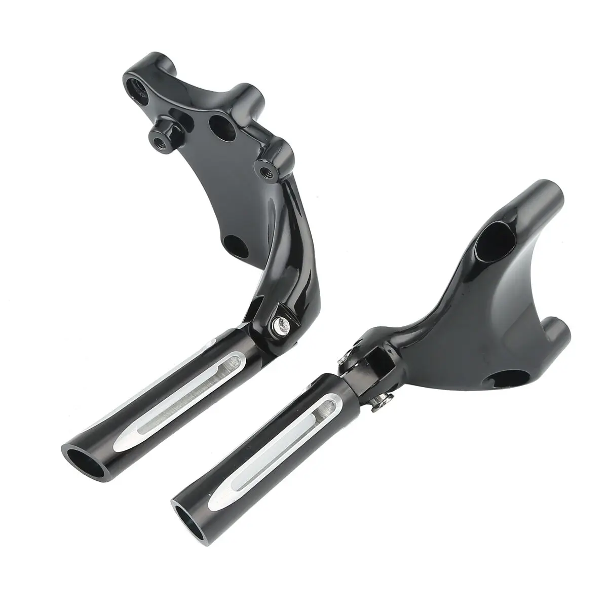 

Motorcycle Rear Passenger Foot Pegs Mount Bracket For Harley Sportster 1200 Iron 883 Forty Eight 14-20 black/chrome