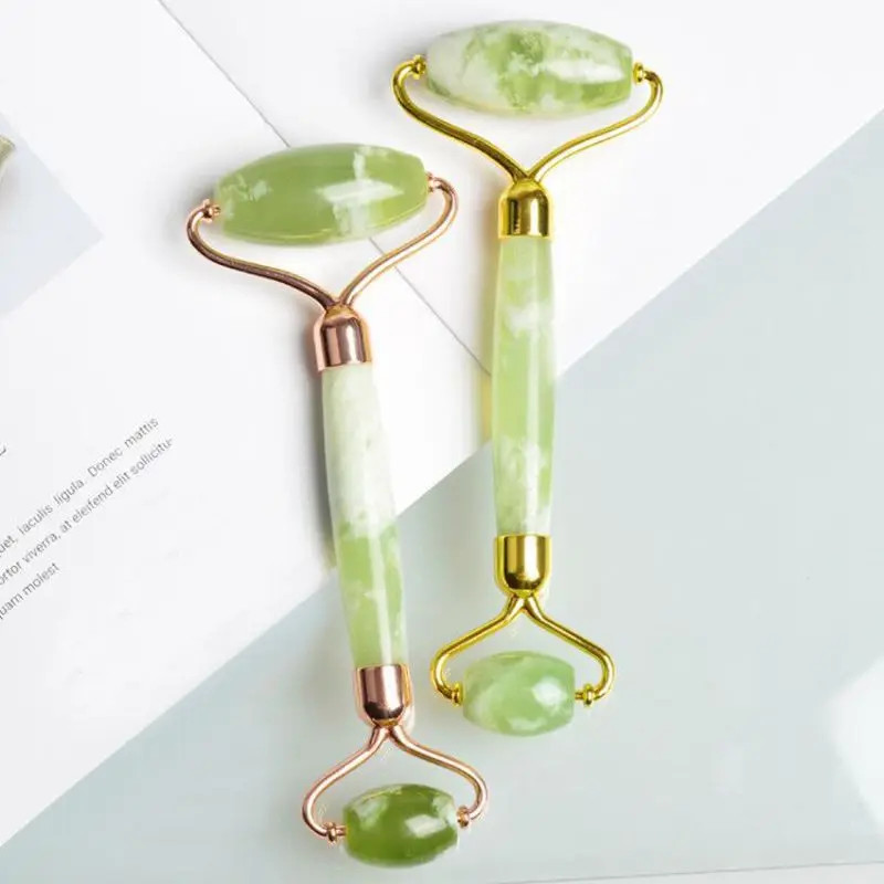 Уход за кожей лица ролик природного камня нефрита лифтинг массажный инструмент