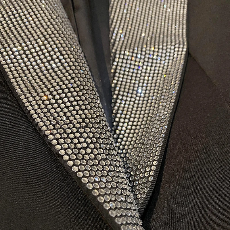 Блейзер с алмазным воротником для женщин новинка 2021 осенняя Женская куртка