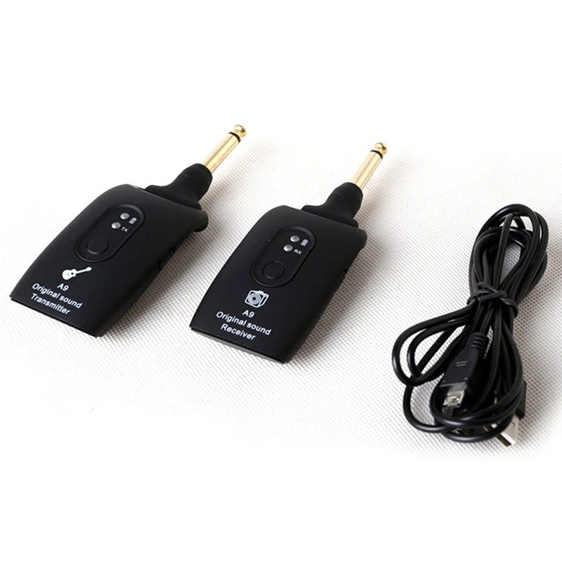 

2.4GHz Wireless Guitar System Rechargeable Digital Guitar A9 Transmitter and Receiver for Electric Guitar Bass Violin