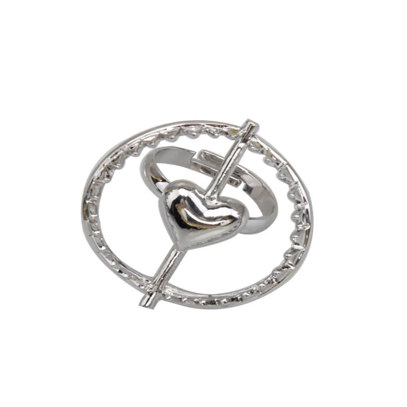 

2021 new light luxury love women's ring Exaggerated ins style fashion personality opening adjustable ring Jewelry wholesale