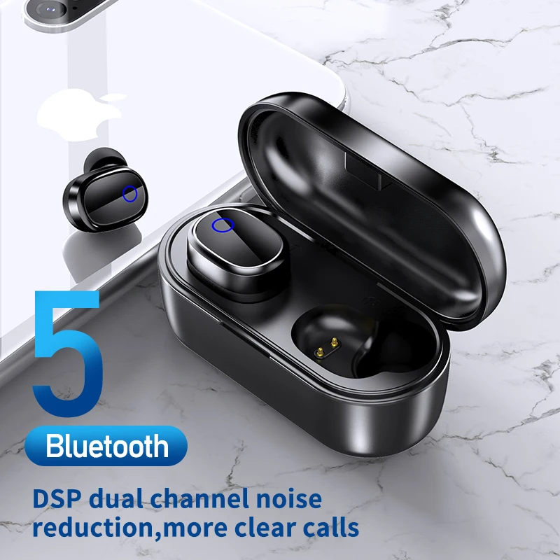QCR Q7 6D стерео беспроводные наушники TWS Bluetooth HIFI Звук спортивные громкой связи