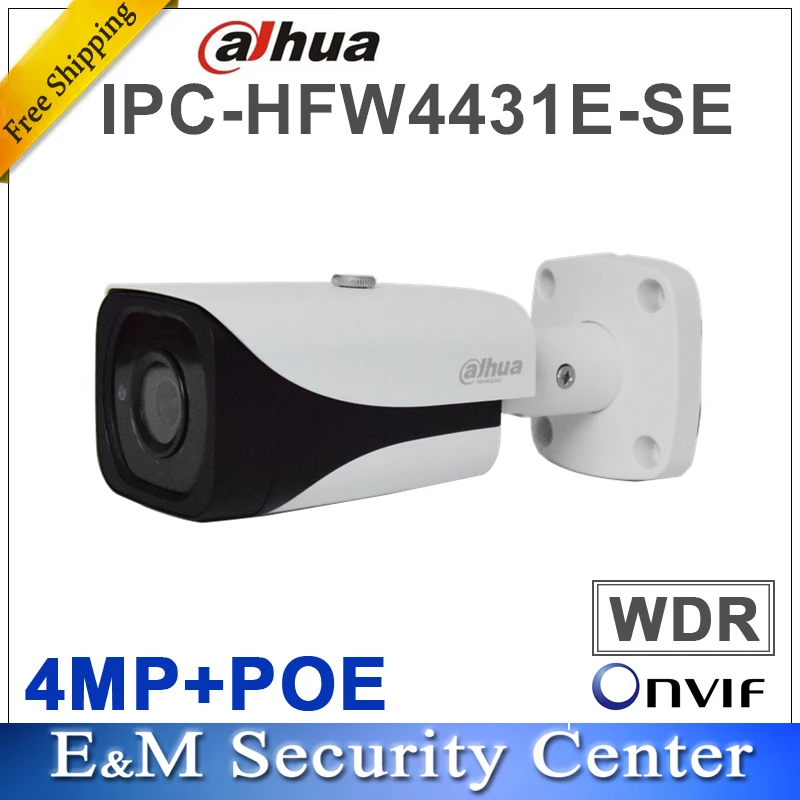 Оригинальная английская лампа dahua IPC HFW4431E SE 4 МП HD WDR маленькая IR Bullet POE камера