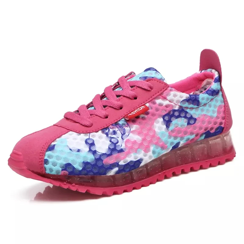 

Women Lnternal Elevation Shoes Flats Fashion Casual Ladies Shoes Woman Lace-Up Mesh Breathable Female Sneakers Zapatillas Mujer