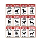 Остерегайтесь собаку на патруль металлический знак бульдог оловянный постер винтажный декоративная тарелка на стену Паб Бар магазин украшение домашний декор 20x30 см