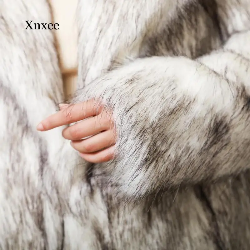 

Fur Gradient Coat Women Fashion Solid Faux Fur Outerwear Cardigan Loose Button Pocket Short New Fashion Tops Overcoat Clothing