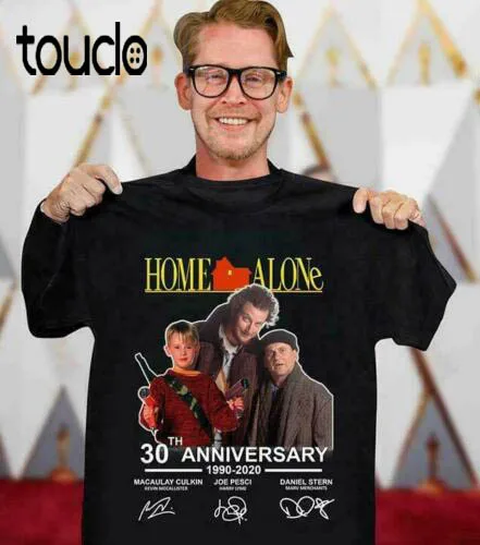 

Home Alone 30th Anniversary 1990-2020 Men T-Shirt Cotton S-5XL Black Cotton Tee