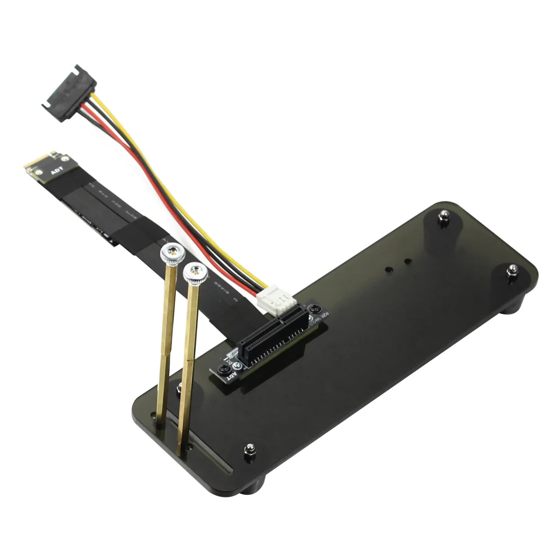 Riser PCIe 4 PCI E 4x To M.2 для NGFF NVMe Key M key Card Express x4 Gen3.0 удлинитель с вертикальным