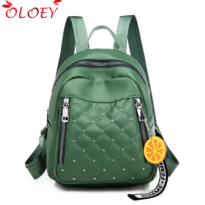 

Женский брендовый роскошный рюкзак, новинка 2020, многофункциональная сумка с заклепками, Молодежная школьная сумка из мягкой искусственной ...