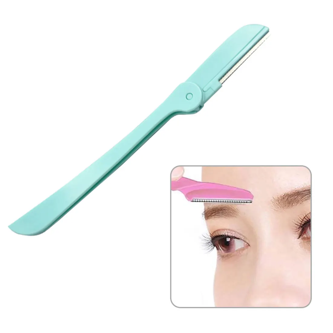 

New 10pcs Eyebrow Trimmer Eyebrow Razor Shaver Portable Safe Blade Eyebrow Shaping Knife Face Hair Removal Beauty Makeup Tools