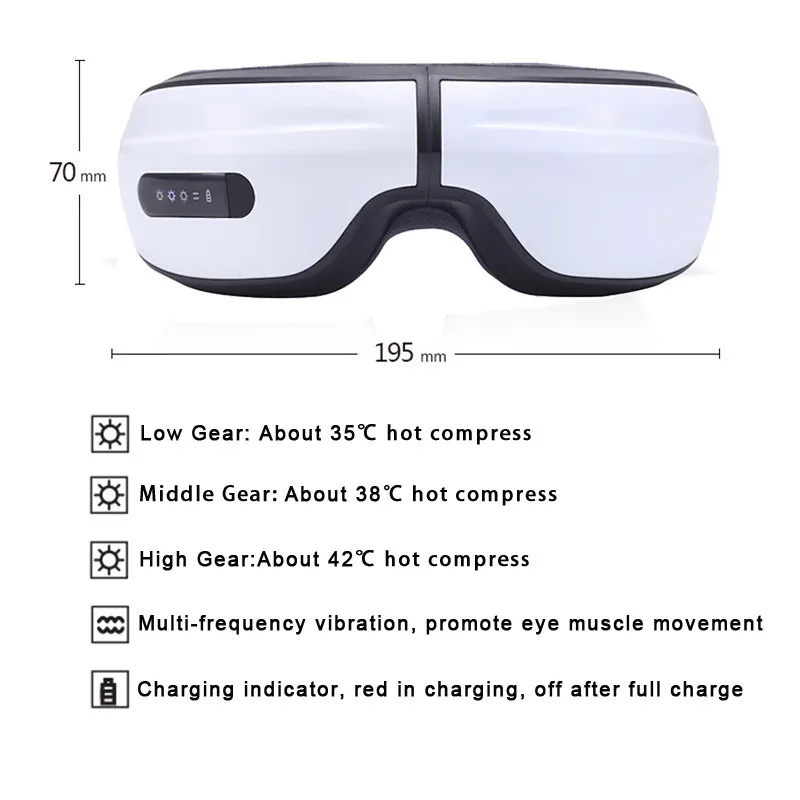 Электрический Вибрационный массажер для глаз инструмент ухода за глазами