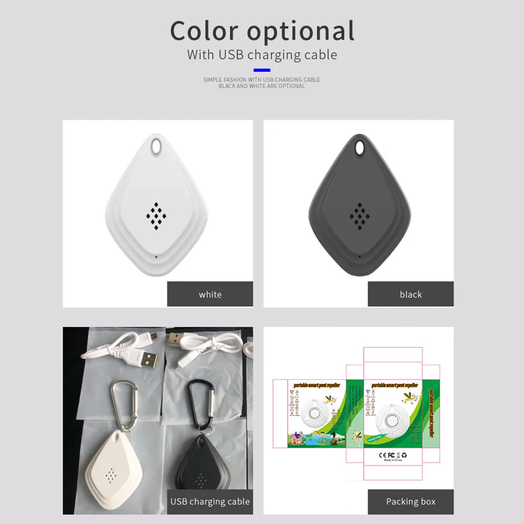 Ultrasonic Mosquito Repeller Electronic Cockroach Spider USB Killer Portable Pest Bug Insect Fly Rat Mouse Rodents Bird Defender | Дом и сад