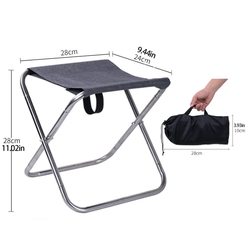 

Folding Fishing Chair Lightweight Picnic Camping Chair Foldable Aluminium Cloth Outdoor Portable Easy To Carry Outdoor Furniture