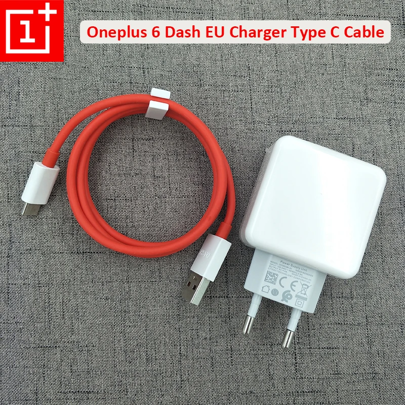 

OnePlus 6 Dash 5V4A Charger EU Adapter Fast Quick Charging 100cm USB Type-C Data Cable For One plus 1 + 7 Pro 7T 6 6T 5 5T 3T