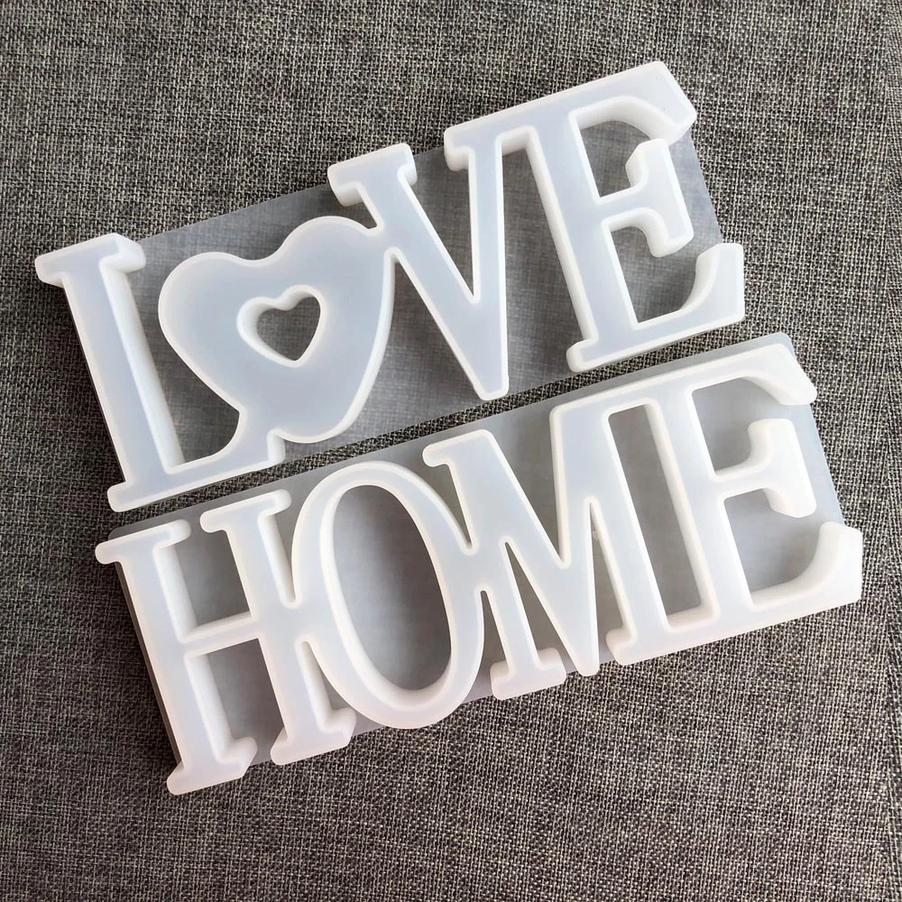 DIY LOVE &amp HOME Знак Кристалл эпоксидная Форма Подвеска ручной работы буквы форма