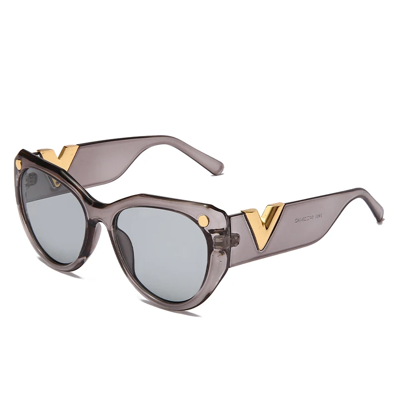 

uv400 2020 Cat Eye Fashion Design Oem Big Frame Sunglasses INS Cheap Outdoor Unisex Unisex Men Logo Black Running