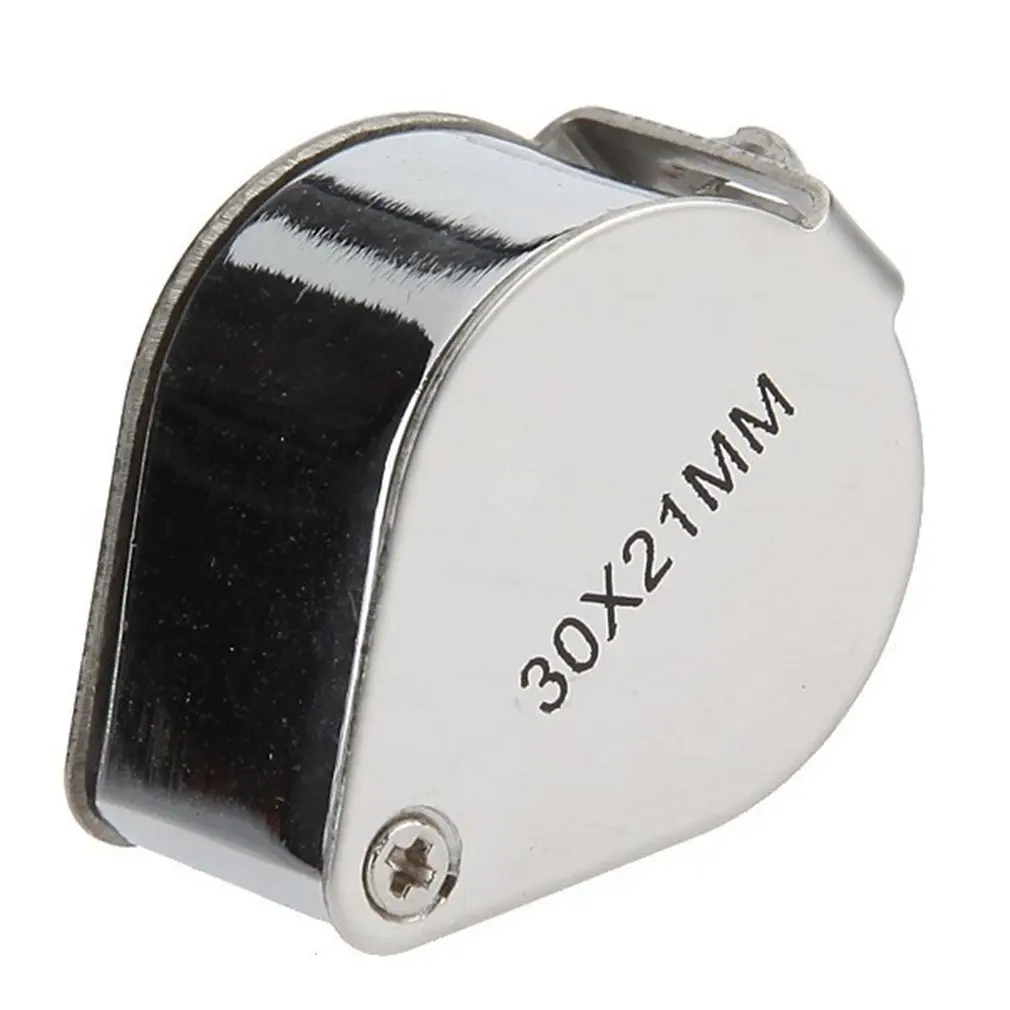 Лупа с оптическим стеклом 40x25 мм увеличительное стекло светодиодный светильник