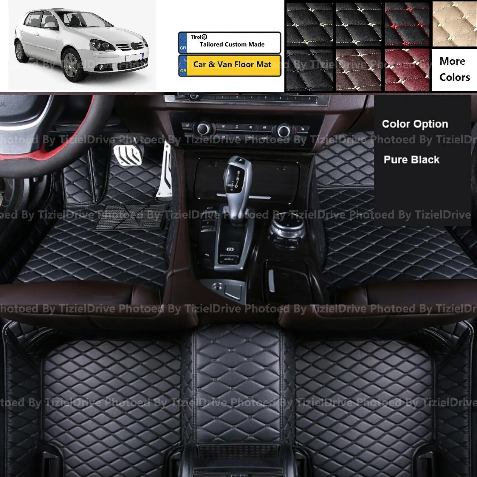 

Изготовленный На Заказ строительный автомобильный напольный коврик для VW volkswagen Golf MK5 MK6 MK7