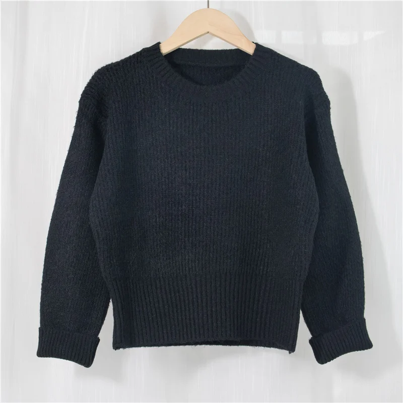

New 2021 Spring Women's Sweater Pullovers Warm Minimalist Korean Short Elegant Solid Sweet Lady Jumpers SW1184