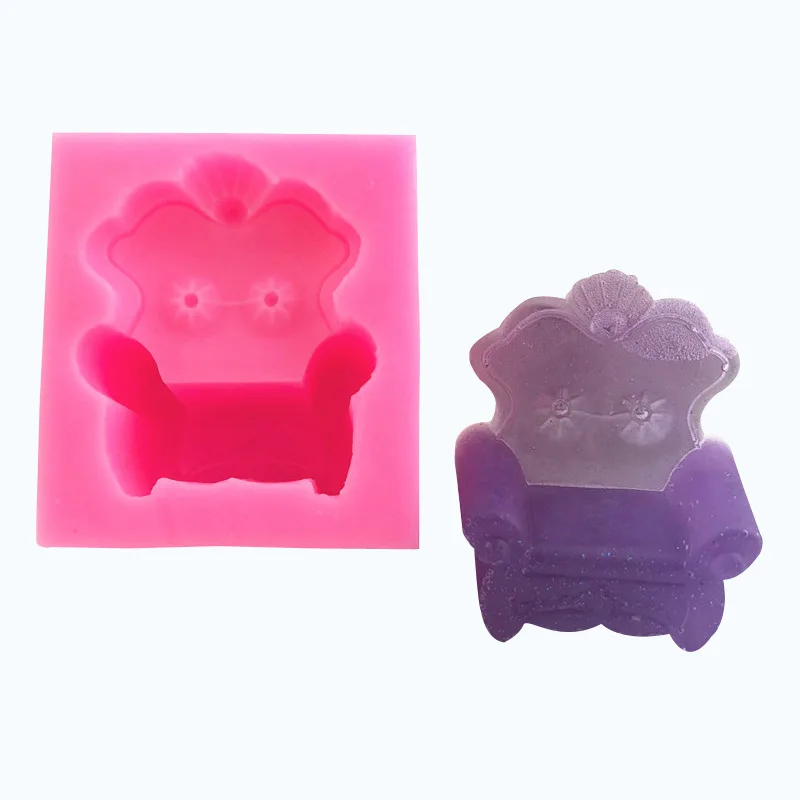 3D Европейский Диван Лежак Форма для пирога Шоколад DIY силиконовый чехол с