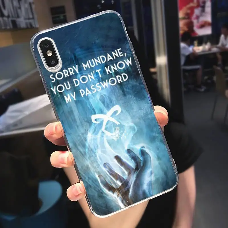 

Shadowhunters TV series Phone Case Transparent for iPhone 6 7 8 11 12 s mini pro X XS XR MAX Plus