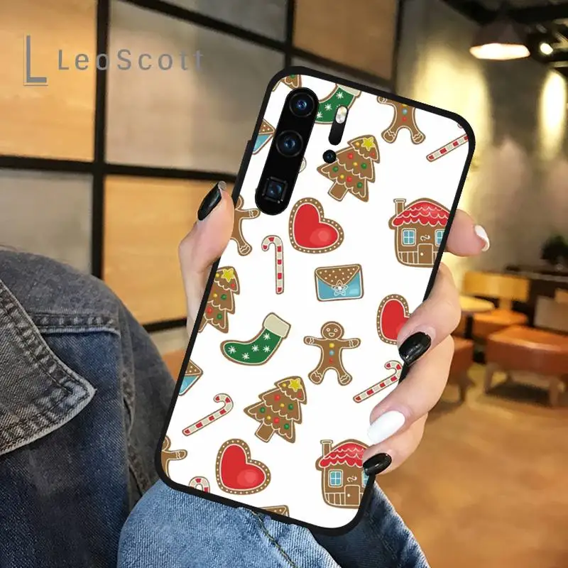 

Fashion Christmas Phone Case For Huawei honor Mate P 9 10 20 30 40 Pro 10i 7 8 a x Lite nova 5t cover funda shell