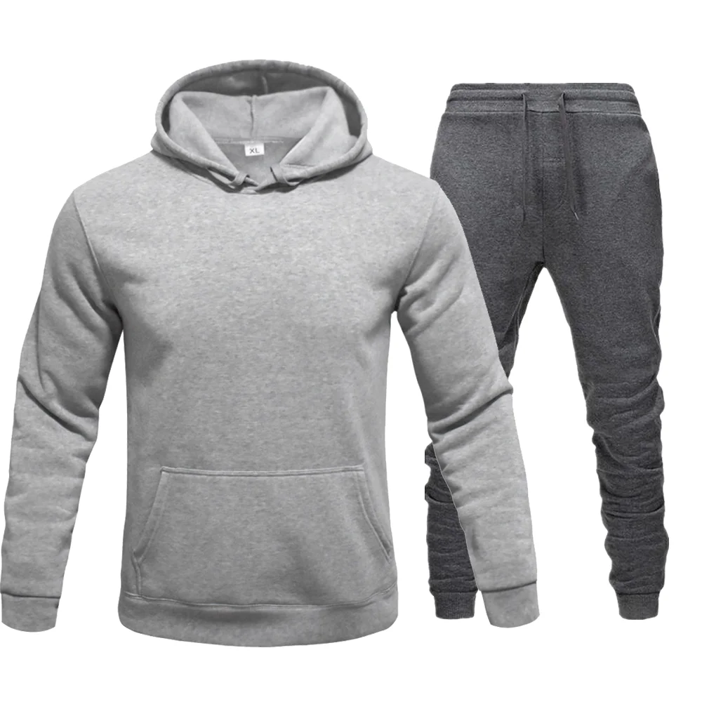 

2021Brand Clothing Men's Fashion Tracksuit Casual Printed Sportsuit Men Hoodies Sweatshirts Sportswear Coat+Pant Men Set