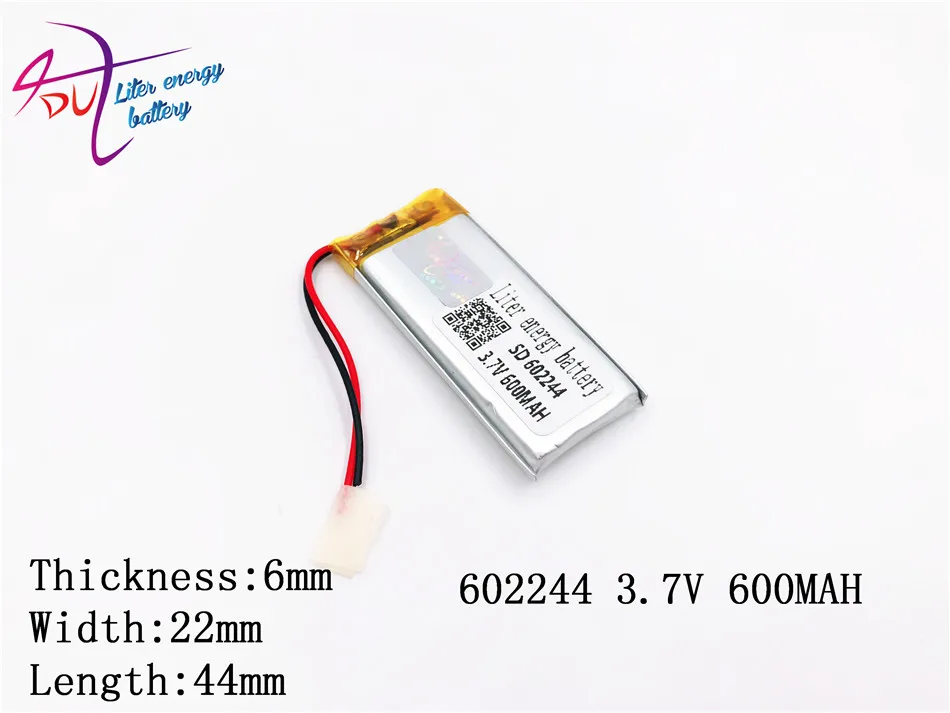 Литий ионный полимерный аккумулятор 3 7 в 602244 мАч сертификаты CE FCC ROHS|Батареи для