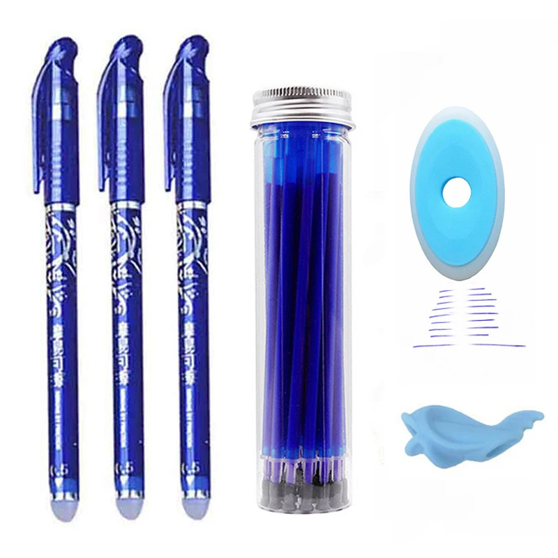 

25Pcs/Lot Erasable Washable Pen Refill Eraser Set 0.5mm Cute Pens Gel Pen Refill Rods for School Office Kawaii Stationery