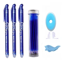 25pcslot erasable washable pen refill eraser set 0 5mm cute pens gel pen refill rods for school office kawaii stationery