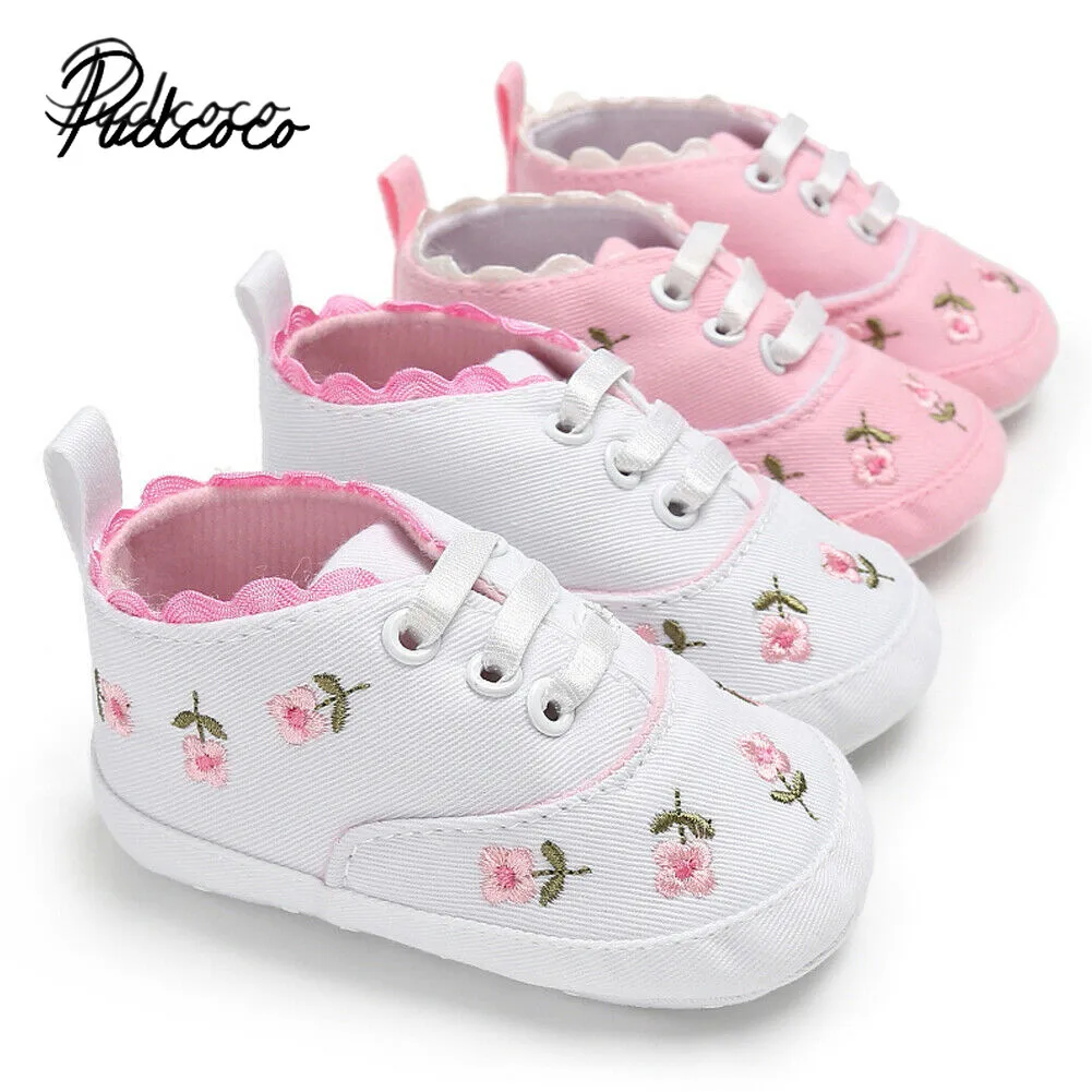 

2019 обувь для младенцев детский костюм для девочек с вышитыми цветами; На мягкой подошве для малышей Летнее платье принцессы, для тех, кто тол...