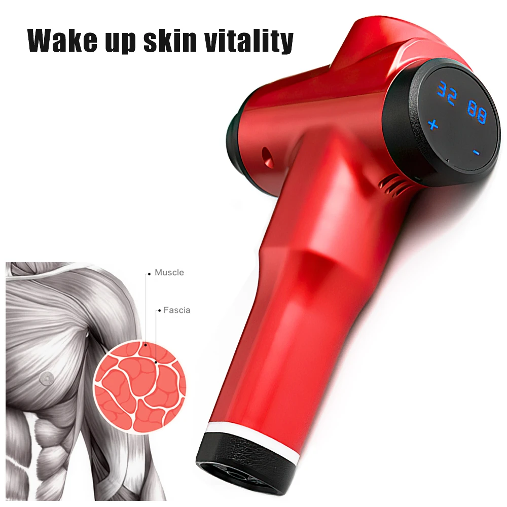 DIOZO массаж мышц тела пистолет 32 шестерни ЖК дисплей Электрический расслабляющий